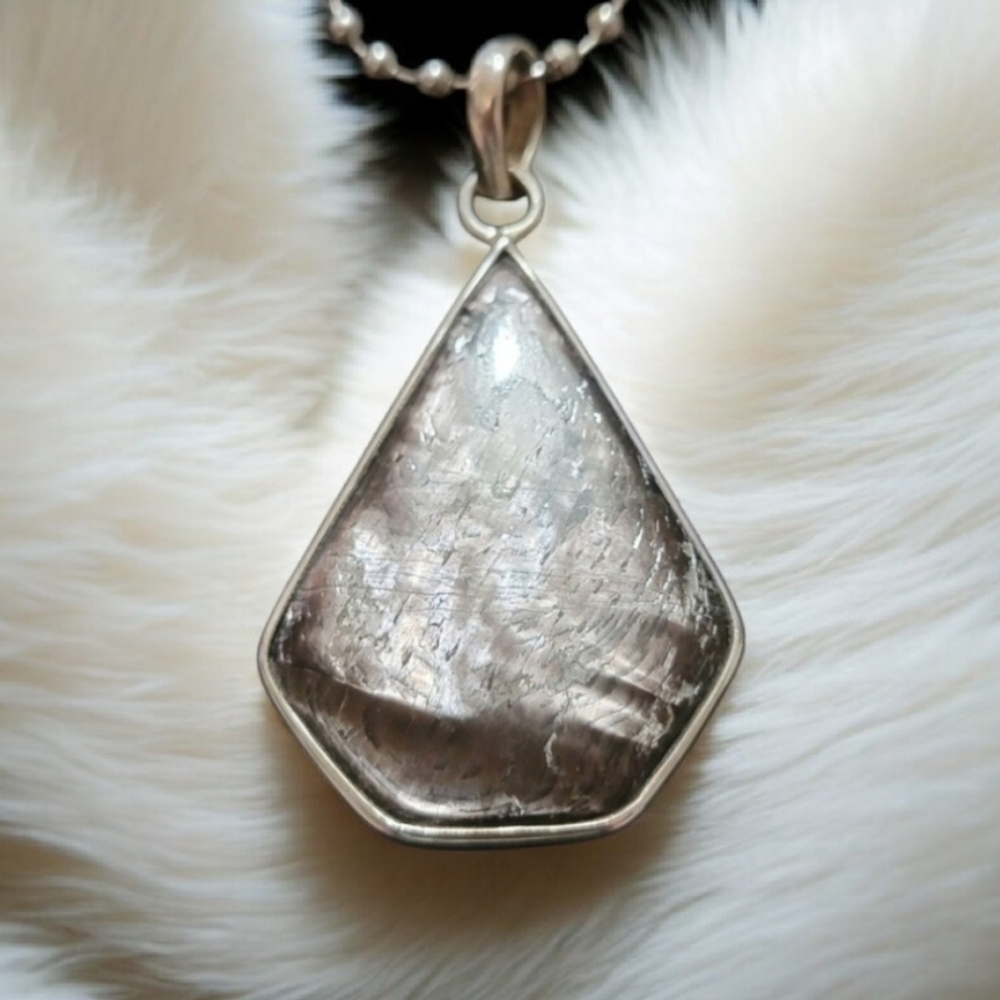 Hyperstene Pendant Necklace ~ 925 Sterling Silver